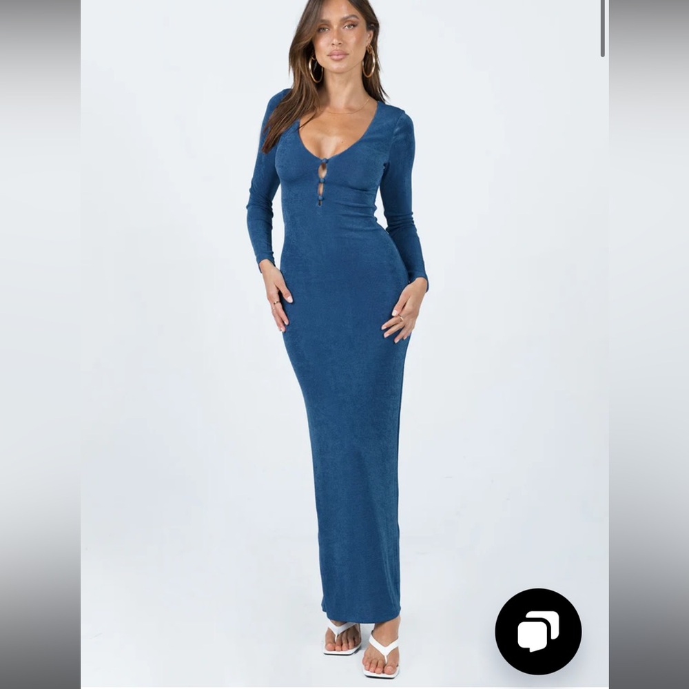 Zelie maxi blue princess Polly dress